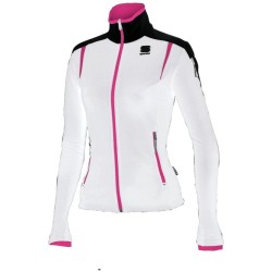 Oppvarming jakke Sportful APEX Lady WS Jacket hvit-fuchsia